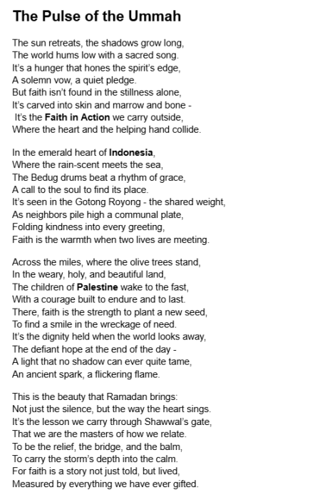 The Pulse of the Ummah by Jenar Widyadhari